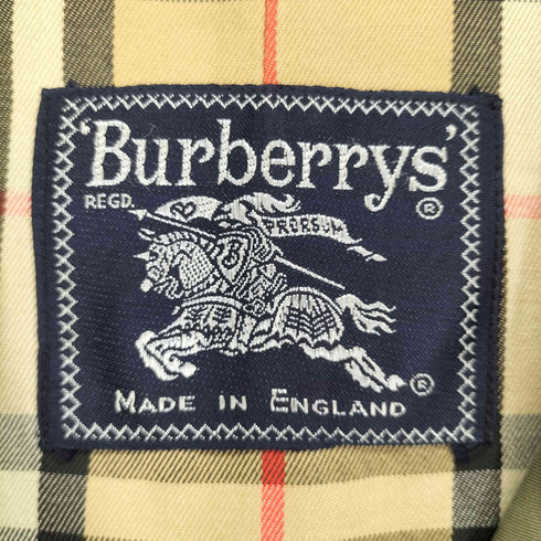 バーバリーズ BURBERRYS イングランド製 玉虫 ノバチェック ステンカラーコート メンズ